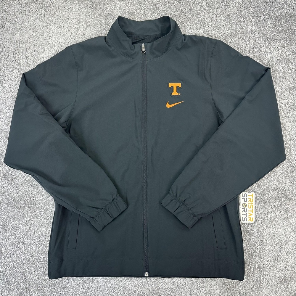 Tennessee Volunteers Jacket Mens Medium Black NCAA Nike Full Zip PE Team Issue